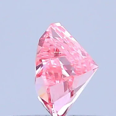 0.44ct Heart Lab Grown Diamond (Fancy Vivid Pink, Clarity VVS2, IGI)